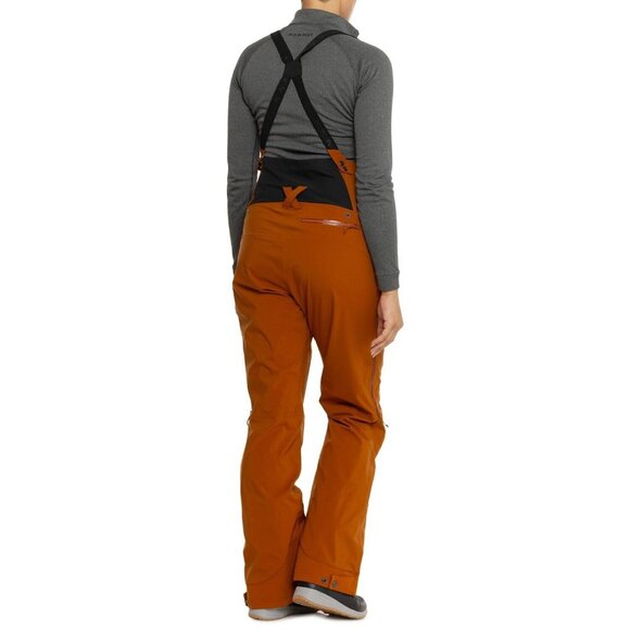 FLYLOW Siren Womens Bibs Snowboard/Ski/Winter Pants Copper $475 - Picture 2 of 5